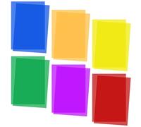 ElevateTech Colored Overlays for Dyslexia, 12Pcs Dyslexia Reading Sheets Colored Transparency Strips for Kids Irlens ADHD and Visual Stress A5 Size