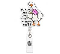 ElevateTech Do You Act Like This at Home Too Badge Reel Retractable
