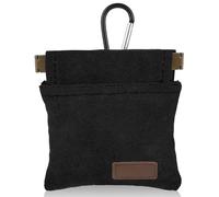 ElevateTech Dog Treat Bag Small Dog Treat Pouch Hands-Free Puppy Training Pouch with Automatic Closure Walking Pet Treats Bag Snack Reward Pocket for Pet Puppy Travel or Outdoor Use (Black)