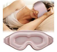 ElevateTech Eye Mask for Sleeping, 3D Contoured Eye Mask with Adjustable Strap Blackout Covers No Eyes Pressure Soft Comfort Eyes Shade Cover Breathable Night Molded Masks for Women Men