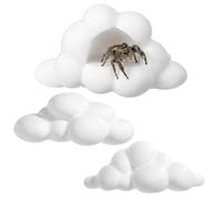 ElevateTech Jumping Spider Enclosure Accessories, 3 Pcs Jumping Spider Hide Habitat Accessories Magnetically Jump Spiders Cloud Platforms for Mantises, Wolf-Spiders Climbing and Exploration