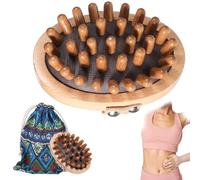 ElevateTech Meridian Pressure Brush, Wood Therapy Massage Tools for Belly Fat Wooden Meridians Massager Comb Handheld Massage Body Brush for Cellulite Remover, Lymphatic Drainage, Muscle Pain Relief