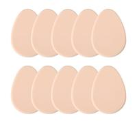 ElevateTech Pack of 10 Flat Make-Up Sponges Soft Foundation Sponge Beige Cushion Foundation Sponge for Foundation Concealer and Teardrop Shape Make-Up Soft and Durable