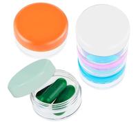 ElevateTech Small Pill Box, 5 Pcs Cute Travel Pill Organizer Mini Tiny Pills Case for Pocket Purse Portable Briefcase Medicines Storage Container Earplug Case