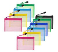 ElevateTech Small Zipper Pouch for Purse, 10 Pack Mini Mesh Bags with Zippers Mini Zipper Pouch Bags Portable Travel Cosmetic Bag Pouches for Purse Makeup Toiletry Lipstick Organization, Multicolor