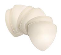 ElevateTech Triangle Bra Inserts Pads, 3 Pairs Removable Sewn Edges Bra Pad Insert for Women Breathable Silhouette Bras Cups Inserts Enhancers for Sports Bras Cup Swimwear Bikini, Nude