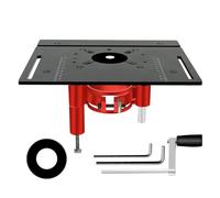 Elevating Lift Base for Woodworking Router Table 63.8-65mm rt Plate Max Lift 47mm DIY Tool Support for Small Lawn Mower Black Single Board