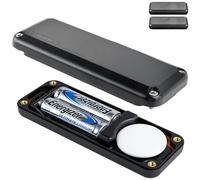 Elevation Lab AirTag 10-Year Extended Battery Case - Uses AA Batteries - 14x More Capacity Than CR2032 TimeCapsule | Waterproof, CR 2032 Battery Replacement (2-Pack)