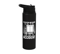 Elevator Inspector Be Nice, I Can Make It Look Like an Stainless Steel Insulated Water Bottle