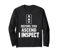 Elevator Inspector Certified Elevator Inspector Safety Long Sleeve T-Shirt