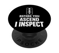 Elevator Inspector Certified Elevator Inspector Safety PopSockets Adhesive PopGrip