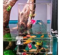 Elevator Inverted Aquarium, Negative Pressure Tank Modern Fish Tank Stand Acrylic Tower, Increase Activity Area, Aquarium Decoration Tower Clear