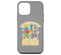 Elevator Jokes Work on Many Levels Funny Pun Dad Joke Humor Case for iPhone 12 mini