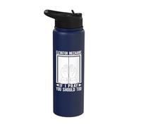 Elevator Mechanic If I Pray that You Should Do The Elevator Stainless Steel Insulated Water Bottle