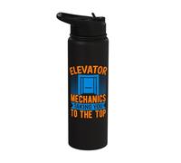 Elevator Mechanics - Elevator Mechanics Take You to The Top Stainless Steel Insulated Water Bottle