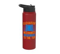 Elevator Mechanics - Elevator Mechanics Take You to The Top Stainless Steel Insulated Water Bottle