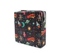 Elevator Seat Dining Chair - Colorful Print Sling Cushion