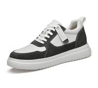 Elevator Shoes for Men Height Adjustable Casual Trainers Non Slip Breathable Lace Up Unisex Height Lift Footwear Comfortable Walking Shoes (Grey, 7)