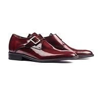 Elevator Shoes with Invisible Insole, Height Increasing Shoes for Men. Be Taller 2.75 inches / 7 cm. Model Bari Bordeaux 42