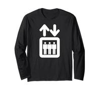Elevator Symbol Pictogram Design | The Symbol for a Lift Long Sleeve T-Shirt