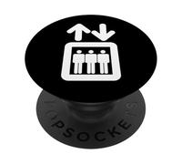 Elevator Symbol Pictogram Design | The Symbol for a Lift PopSockets Adhesive PopGrip