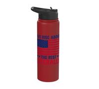Elevator Technician Rise Above Rest Literally USA Elevator Stainless Steel Insulated Water Bottle