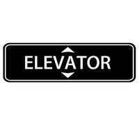 Elevator Up Down Arrows Acrylic Sign For Office Door Wall Home And Business, Easy To Mount Informative Plastic Sign With Symbols 10" X 3"