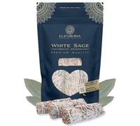 ELEVAVIDA California White Sage Dried (Salvia Apiana), Pack of 3 Incense Bundles - White Sage Smudge Sticks, Energy Cleansing Incense