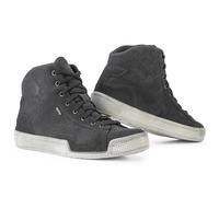 Eleveit Antibes Waterproof Canvas Boots - Anthracite Wide fit Motorcycle Motorbi