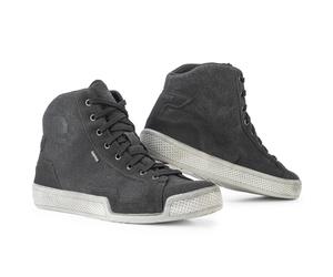 Eleveit Antibes Waterproof Canvas Boots - Anthracite Wide fit Motorcycle Motorbi