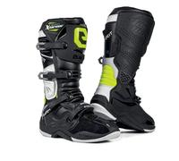 Eleveit X Tarmac Motorcycle Motorbike Boots - Black/Yellow Fluo