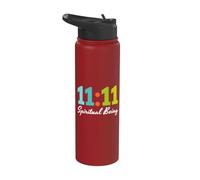 Eleven 11 Angel Time 1111 Spiritual Being Synchronicity Stainless Steel Insulated Water Bottle