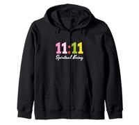 Eleven 11 Spiritual Being 1111 Angel Time Synchronicity Zip Hoodie