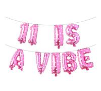 Eleven is a Vide Birthday Decor Balloon Banner Groovy 11th Birthday Party Decor Retro Rainbow Balloon Hippie 70s 11th Bday Supplies for Girl Retro Hippie Party (11 IS A VIBE Pink Heart)