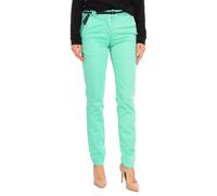 Eleven Paris Womens PANDORE Chinese style long pants 13S2PA10 woman - Green Cotton - Size EU 34 (Womens)