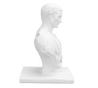 Eleven Pen Slot, Apollo Bust Statue Pencil Holder Desk Organizer for Stationery Items, Roman Pot with Greek Mythology Sculpture for Sketch Practice Artist, Made From Material,