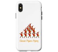 Eleven Pipers Piping Twelve Days Of Christmas Case for iPhone X/XS
