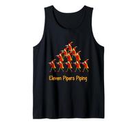 Eleven Pipers Piping Twelve Days of Christmas Tank Top