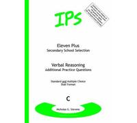 [ ELEVEN PLUS / SECONDARY SCHOOL SELECTION VERBAL REASONING - ADDITIONAL PRACTICE QUESTIONS BY STEVENS, NICHOLAS GEOFFREY](AUTHOR)PAPERBACK