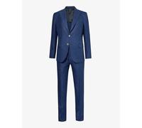 Eleventy Single-breasted Notched-lapel Linen-blend Suit