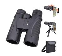 Elevon 12x42 HD Binoculars for Adults, High Powered Lightweight Pocket Binoculars with Phone Adapter Tripod Adapter and Storage Bag, Compact Telescope for Bird Watching, Hunting, and Traveling