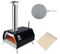 Elevon Pizza Oven Wood Fired Pizza Maker, Portable Stainless Steel, Pizza Grill, Outdoors with Pizza Peel and Pizza Stone