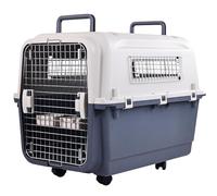 Elevon Plastic Kennels, Plastic Dog Crate, Airline Approved Pet Carrier for Dogs and Cats Longer Traveling, Large