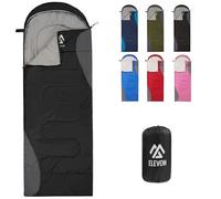 Elevon Sleeping Bag for Adults Teens Kids Cold Warm Weather, Portable Waterproof & Lightweight, Compact with Compression Sack, for 3-4 Seasons Camping, Backpacking, Hiking, Travel, Indoors Outdoors