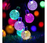 Elex® Solar String Lights Outdoor Garden 50 LED Waterproof Globe 8 Modes Multi-Color Crystal Ball for Indoor Outdoor Patio Yard Garden Home Party Wedding Corridor Festival Decoration (Multi)