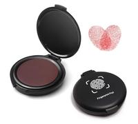 Elezeal 2-Pack Finger Ink Pad - Thumbprint Stamp Ink Pads Compact and Durable Fingerprint Ink Pads for Fingerprinting, Crafting, and Office Use - Black Ink, 2.3 x 2 x 0.5Inches (Red)