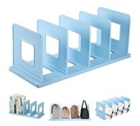 Elezeal Adjustable Book Holders, Heavy Duty File Rack, Free Adjustment Durable Bookend Book Ends for Shelves, Large Capacity File Sorter Organiser Handbag Clutch Bag Divider for School, Home, Office