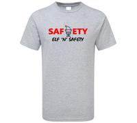 Elf and Safety Christmas T-Shirt Funny Gift Secret Santa Gift Health Xmas Tee