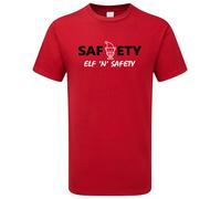 Elf and Safety Christmas T-Shirt Funny Gift Secret Santa Gift Health Xmas Tee