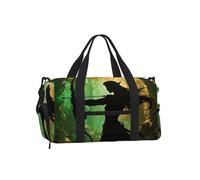 Elf Archer Bow Duffel Bag with Shoe Compartment-Sports Gym Weekender for Men Women, Waterproof Travel Tote with Wet Pocket for Dirty Shoes